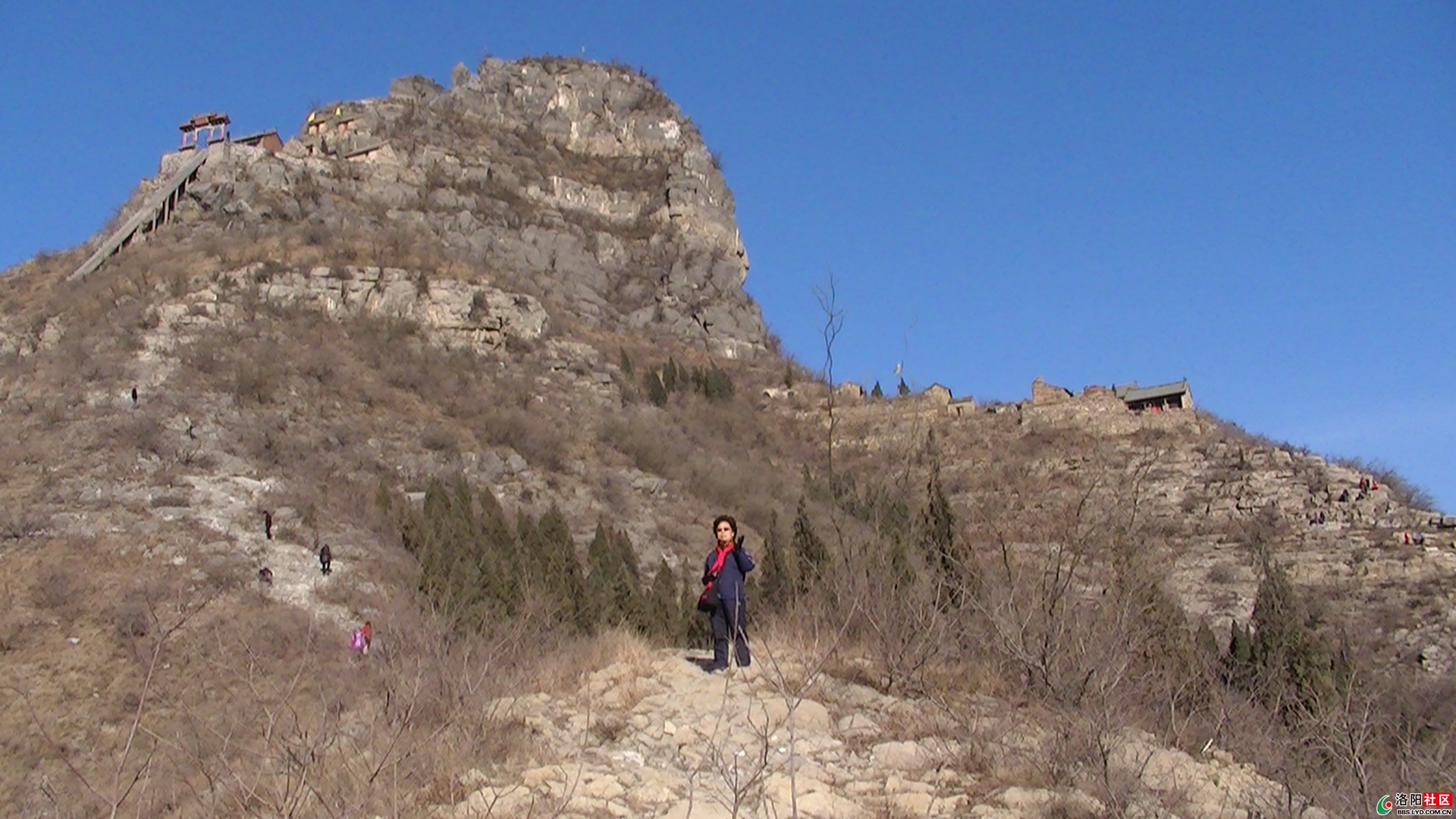 登谷堆山,泡温泉平安归来